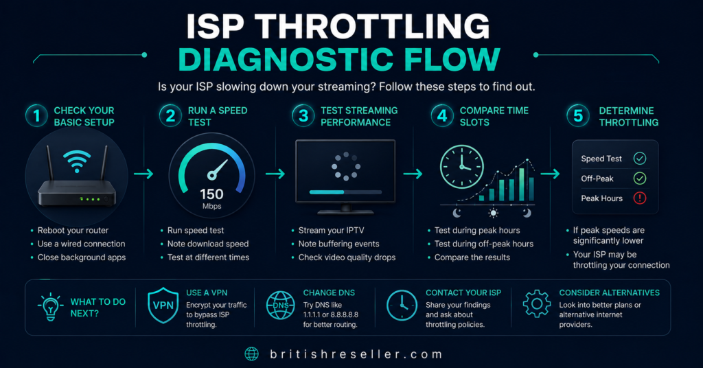 ISP Throttling Diagnostic Flow