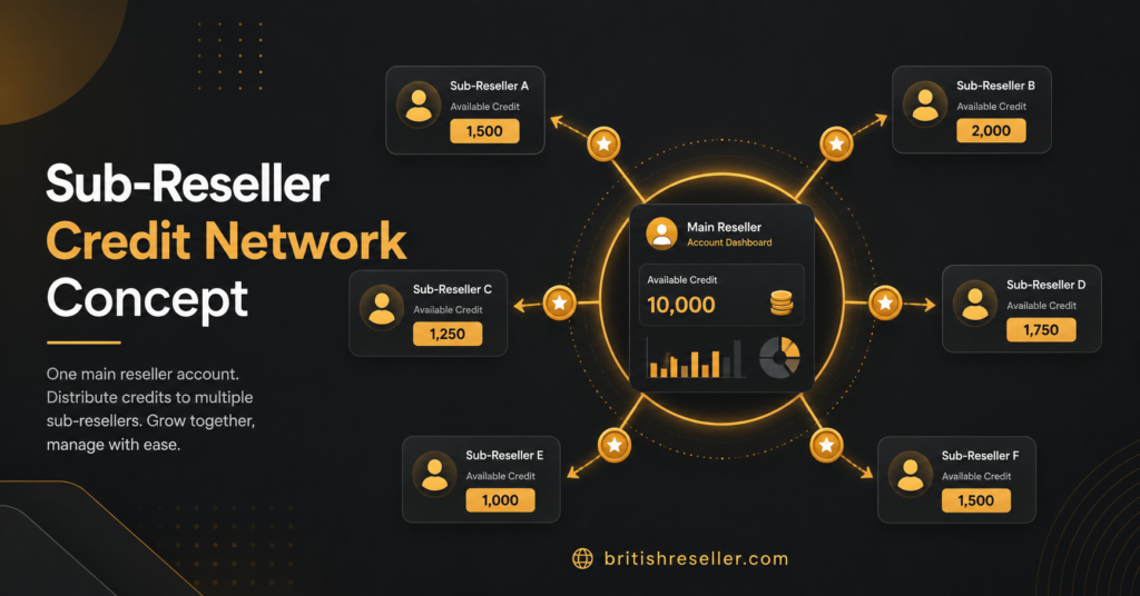 Sub-reseller credit network concept