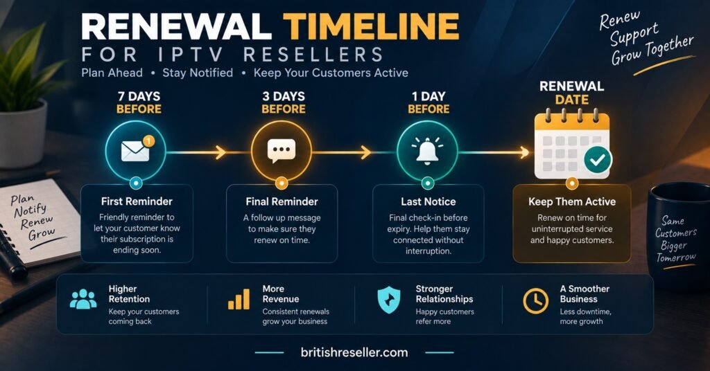 Renewal Timeline for IPTV Resellers