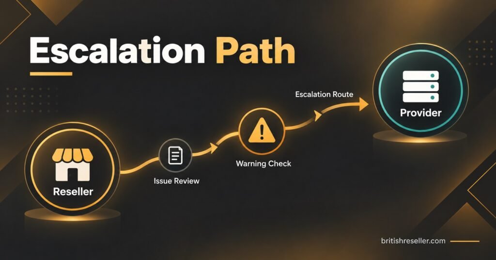 Escalation Path Between Reseller and Provider