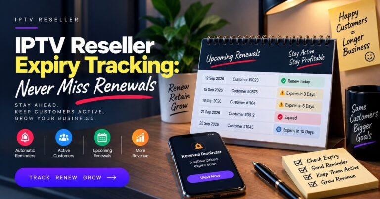 IPTV Reseller Expiry Tracking