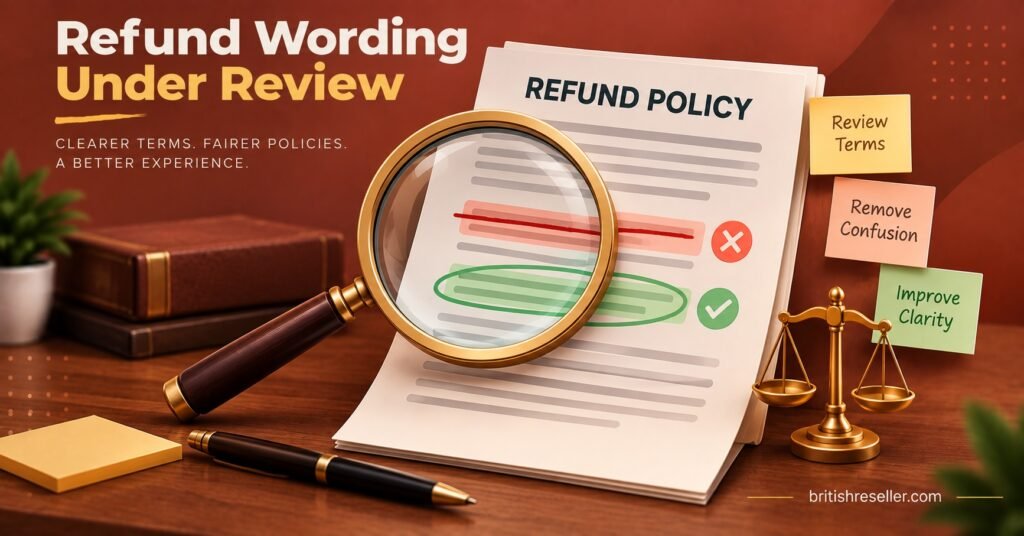 Refund Wording Under Review