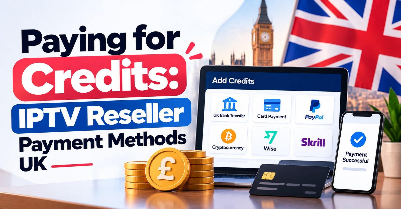 IPTV Reseller Payment Methods UK
