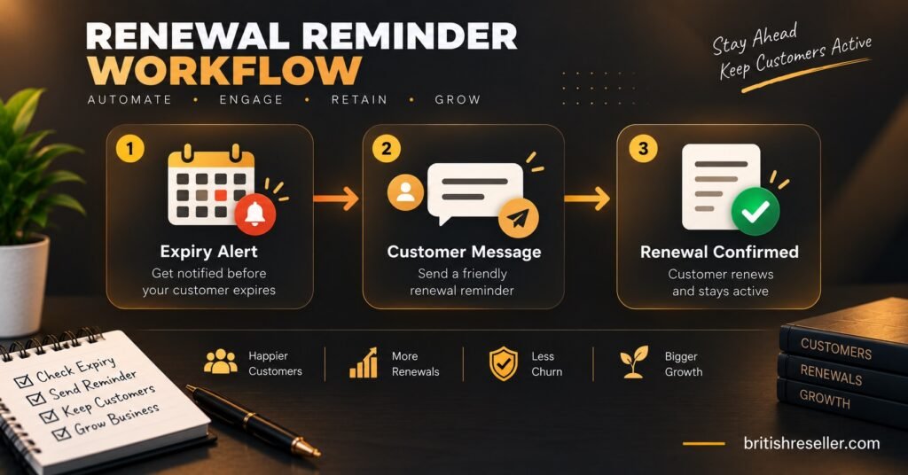 Renewal Reminder Workflow Illustration