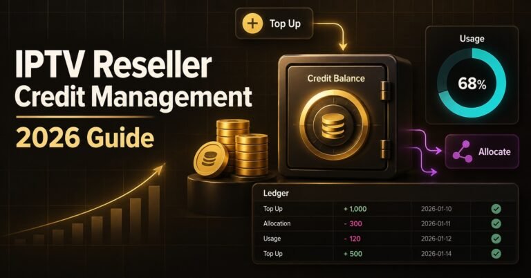 IPTV Reseller Credit Management
