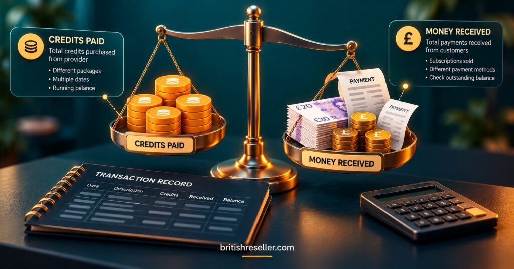 Credits Paid Versus Money Received