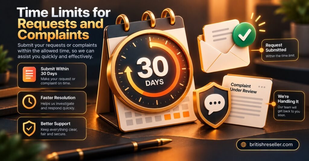 Time Limits for Requests and Complaints